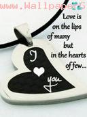 Love always be in heart not on lips