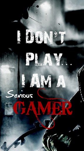 Download Serious gamer - Funny wallpapers for your mobile cell phone
