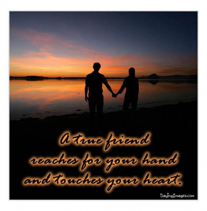 Download A true friend - Heart touching love quote for your mobile cell  phone