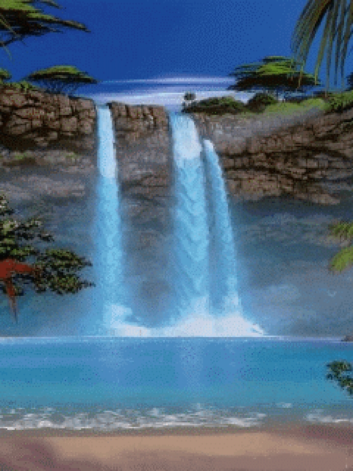 Download Water fall 2 - Nature and landscapes for your mobile cell phone