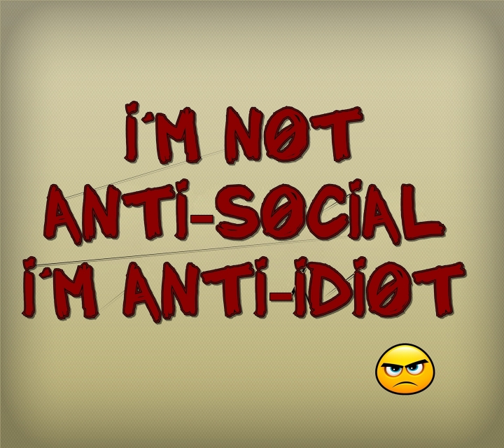 Download Anti social - Saying quote wallpapers for your mobile cell phone