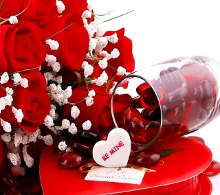Download Be mine hd wallpaper for android phones - Heart and rose hd  wallpaper for your mobile cell phone
