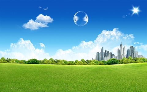 Download Green city - Nature hd laptop wallpapers for your mobile cell phone