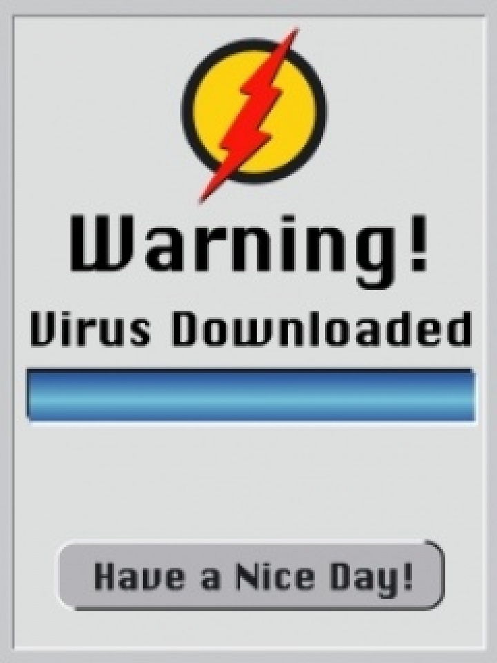 Download Warning virus cell - Funny wallpapers for your mobile cell phone