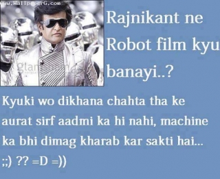 Download Rajnikant ne robot film kyu banayi - Funny quotes for your mobile  cell phone