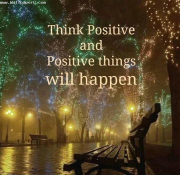 Download Think positive - Saying quote wallpapers for your mobile cell phone