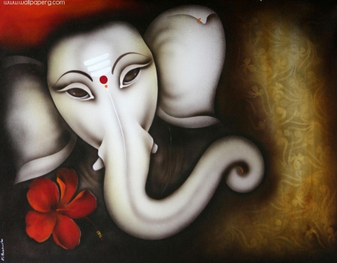 Download Art of lord ganesha - Spiritual wallpaper for your mobile cell  phone
