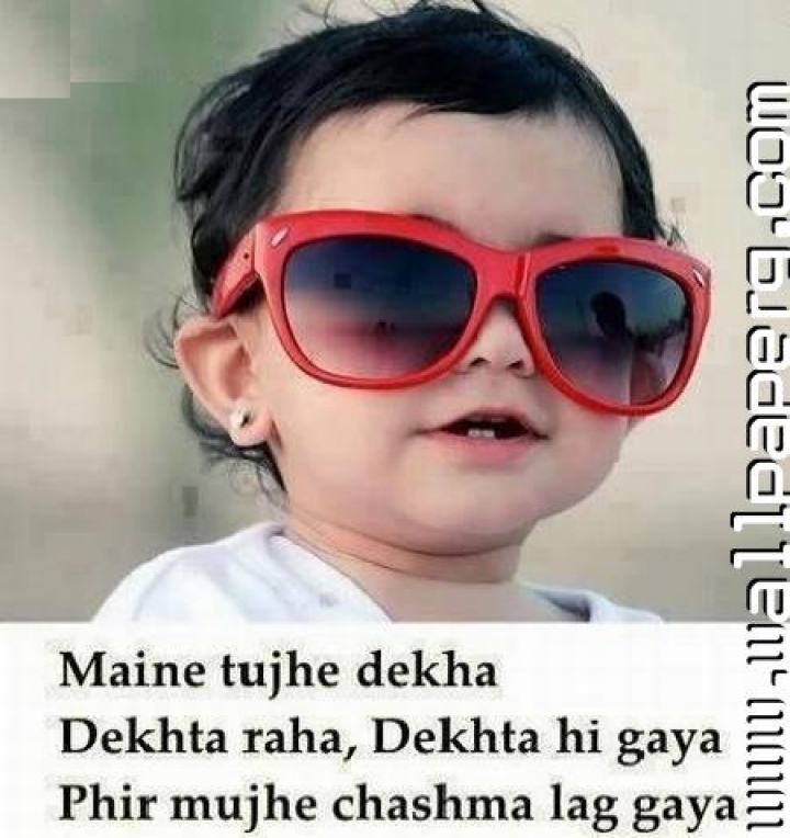 Download Funny shayari of cute baby - Funny quotes for your mobile cell  phone
