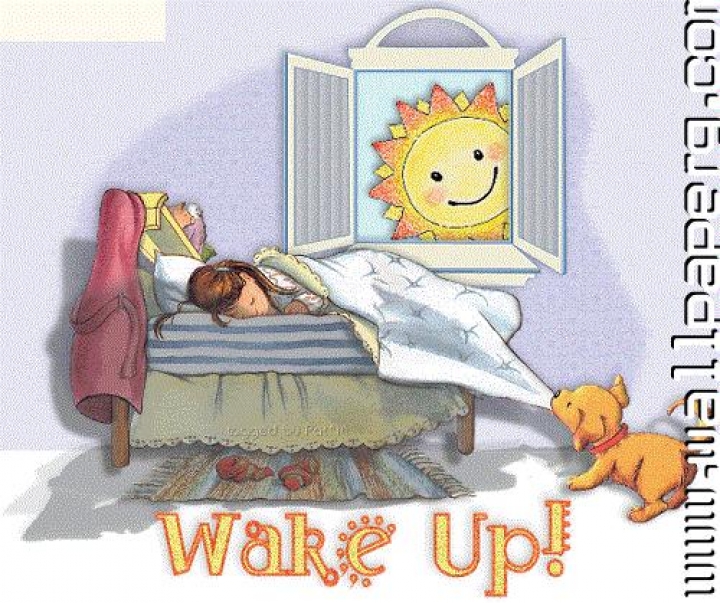 Download Wakeup good morning cute animations - Good night wallpaper for  your mobile cell phone