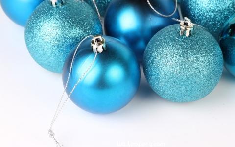 Blue christmas ornaments
