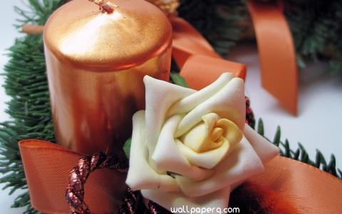 Candle rose