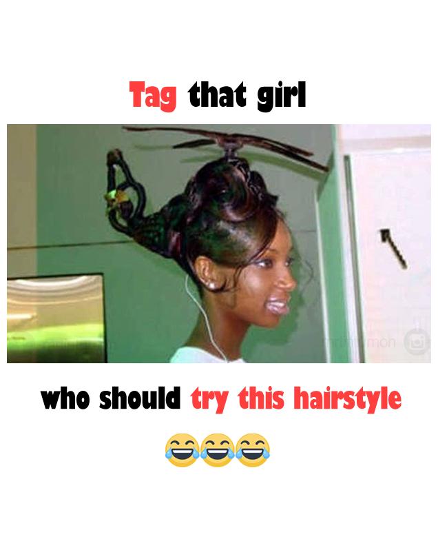 Funny hairstyle image