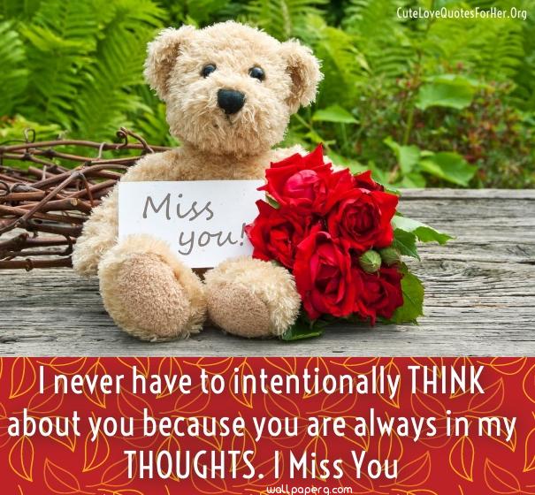 I miss you quote for him