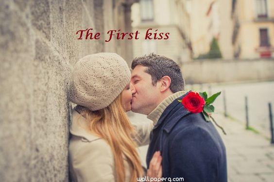 The first kiss image