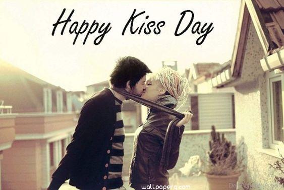 Happy kiss day image with love