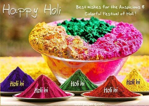 Holi with colours image