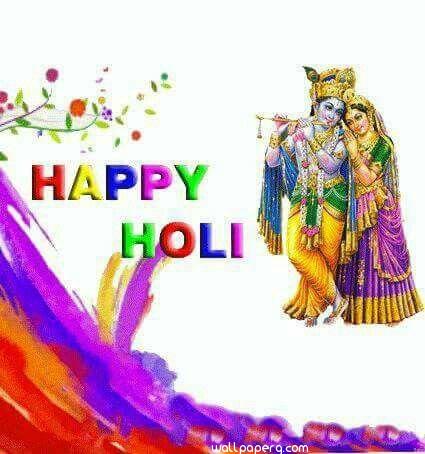 Happy holi with god wishes