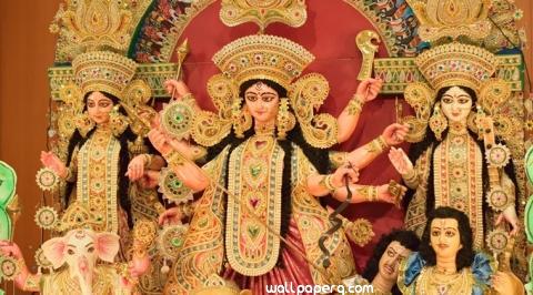 Durga maa face