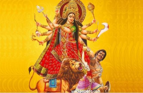 Durga maa vadd krte hue