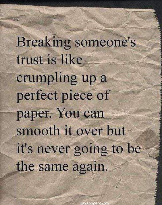 Trust breaking