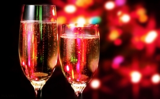Christmas champagne