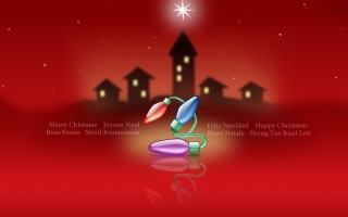 Christmas red globes