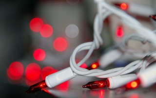 Christmas red lights