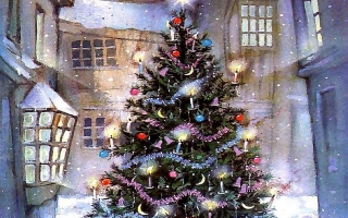 Christmas tree inside