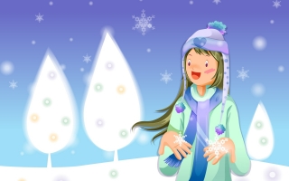 Flakes in hands