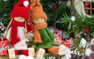 Handmade christmas dolls