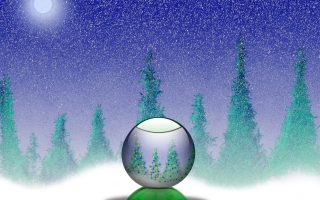 Snowy globe