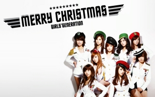 Snsds christmas wallpaper v3