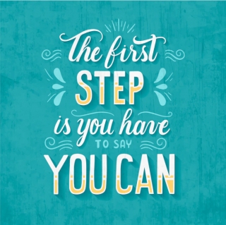 The first step is you hav