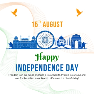 Freedom 15th august best wishes