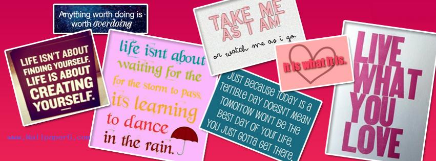 Quotes collage fb cover