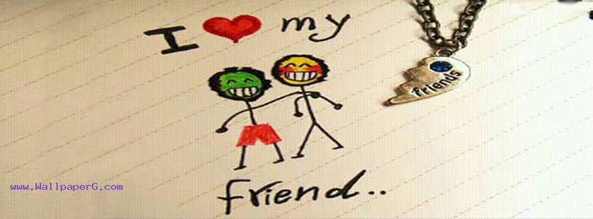 I love my friend fb cover