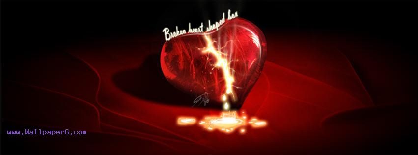 Broken heart images fb cover