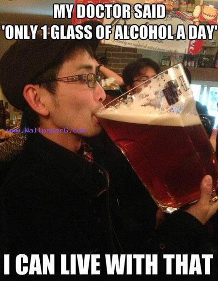 Only 1 glass