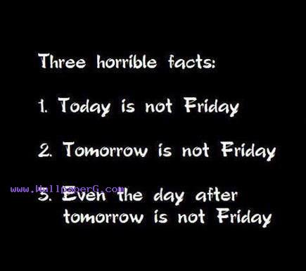Three horrible facts