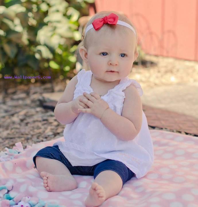 Baby in white