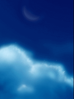 Night sky moon