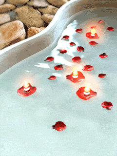 Candles in water