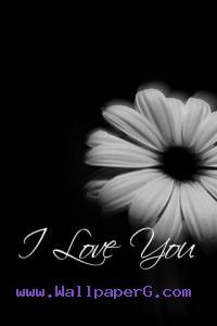 Download I love you in black - Abstract iphone wallpaper for your mobile  cell phone