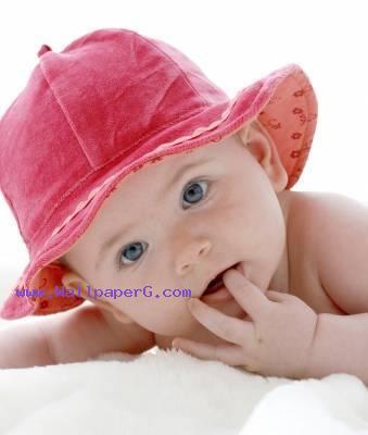 Baby in pink hat