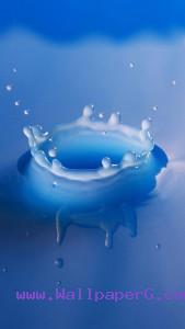 Milky blue water