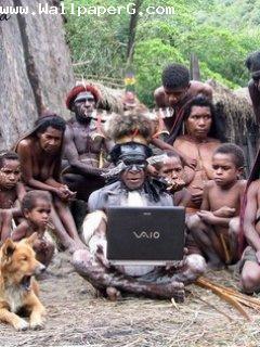 Jungle people got laptop