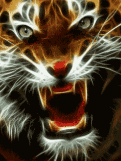 Tiger animated screensaver