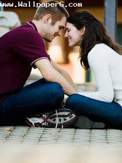Boy and girl loving each other