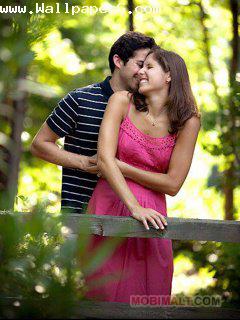 Boy kissing girl