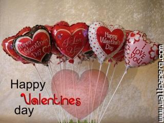 Latest valentines day balloons wallpaper download 1024x768